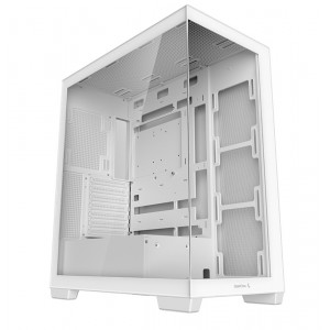 DEEPCOOL R-CG580-WHNDA0-G-1 CG580 White Panoramic ATX Mid-Tower Case, Up to 2x 360mm Radiators, 9x120mm Fans. Front 2x USB3.0, Audio I/O Panel - Image 1
