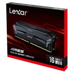 Lexar LD4BU008G-R3600GD0A DDR4 UDIMM 16GB Kit (2 x 8GB) 3600 MT/s 1.35V CL18 HEATSINK THOR XMP 2.0 OC Ares Black - Image 1