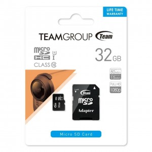 TEAM TUSDH32GCL10U03 32GB Micro SDHC UHS-I U1 C10 Memory Card - Image 1