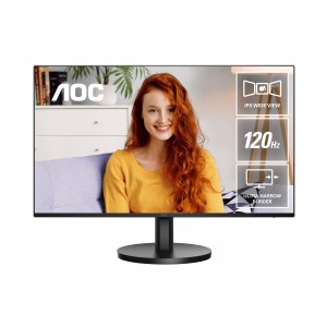 AOC 27B3HA3 27' IPS, 120Hz, 250cd/m2, Full HD 1920×1080 @ 100Hz – HDMI, 1920×1080 @ 60Hz – VGA, Flicker Free, VESA 100, Office Monitor - Image 1