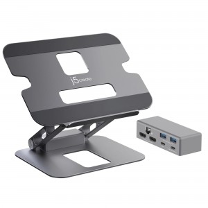 J5CREATE JTS427 Multi-Angle Dual Docking Stand - Image 1