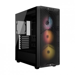 Corsair CC-9011346-WW 3200D RS ARGB Mid-Tower PC Case -Smoke, ATX mATX ITX, TG panel, ARGB fans, 400mm GPU, 165mm CPU, 360mm rad, USB-C, 7 slots, 2x2.5 1x3.5, 2yr w - Image 1