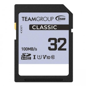 TEAM TCSDHC32GIV1001 Classic 32GB SDHC UHS-I U1 V10 Memory Card - Image 1