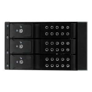 StarTech HSB3SATSASBA 3 BAY 3.5" SATA/SAS TRAYLESS MOBILE RACK BACKPLANE - Image 1
