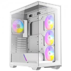 Antec C3-ARGB-W C3 ARGB - White, Mid Tower, ATX/Micro-ATX/ITX, 270° Tempered Glass, USB-C, 4× PWM ARGB Fans, 360mm Radiator, 2Yr Wty - Image 1