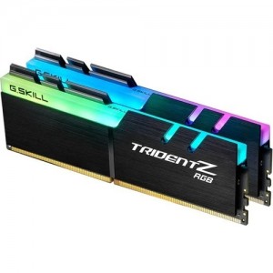 G.SKILL F4-3200C16D-32GTZRX Trident Z RGB RAM Module - 32 GB (2 x 16GB) - DDR4-3200/PC4-25600 DDR4 SDRAM - 3200 MHz - CL16 - 1.35 V - Non-ECC - Unbuffered - 288-pin - DIMM - Lifetime Warranty - Image 1