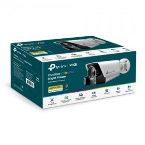 TP-LINK VIGI C340S(4MM) VIGI 4MP C340S(4mm) Outdoor ColourPro Night Vision Bullet Network Camera, 4mm Lens, Smart Detection - Image 1