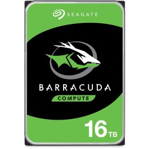Seagate ST16000DM001 16TB 3.5' Barracuda, SATA 6Gb/s, CMR, 7200RPM, 512MB Cache, 512e, HDD, 2 Years Warranty - Image 1