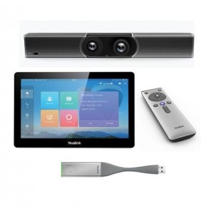 Yealink Smart 4K Room System, including MeetingEye 600 Codec, CTP20 touch panel, 1x WPP20, VCR20 remote control, power adapter and cables, Including 2