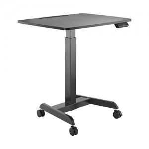 Brateck Electric Height Adjustable Workstation with casters