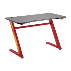 Brateck Z-Shaped Gaming Computer Desk-Red(LS)
