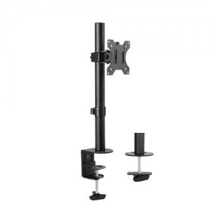 Brateck LDT12-C01 Single Screen Economical Articulating Steel Monitor Arm Fit Most 13"-32" LCD monitors, Up to 8kg per screen VESA 75x75/100x100