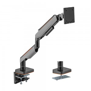 Brateck Single Heavy-Duty Gaming Monitor Arm Fit Most 17'-49' Monitor Up to 20KG VESA 75x75,100x100