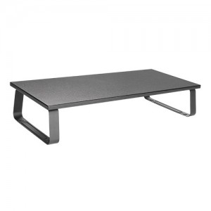 BRATECK STB-111 Timber Desktop Monitor Stand (600x260x120mm) Fit Screen Size 13"-32" Weight Capacity Up to 20kg- Black