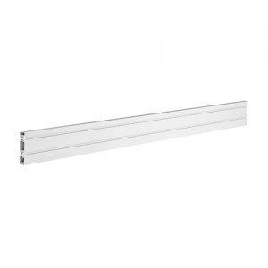 BRATECK SW01-3 Aluminum Slatwall Panel, Weight Capacity 40kg-Matte White, Must be installed with MABT-SW02-3 (desk) or MABT-SW02-4 (wall)