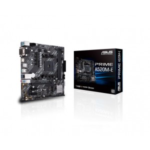 ASUS PRIME A520M-E Micro ATX Ryzen AM4 Motherboard with M.2 support, 1 Gb Ethernet, HDMI/DVI/D-Sub, SATA 6 Gbps, USB 3.2 Gen 2 Type-A