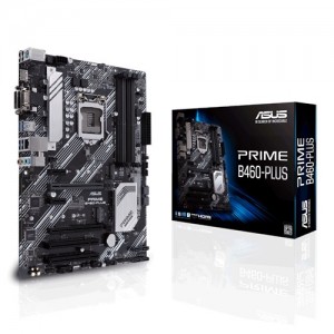 ASUS PRIME B460-PLUS ATX Motherboard 10th Gen LGA1200 DDR4 2933MHz 2xM.2 6xSATA HDMI DVI D-Sub CrossFire