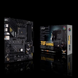 ASUS AMD B550 TUF GAMING B550M-PLUS (Ryzen AM4) ATX Gaming MB, PCIe 4.0, Dual M.2, 10 DrMOS Power Stages, 2.5Gb LAN, HDMI, DP