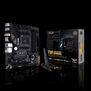 ASUS AMD B550 TUF GAMING B550M-PLUS (WI-FI) (Ryzen AM4) mATX Gaming MB, PCIe 4.0, Dual M.2, 10 DrMOS Power Stages, 2.5Gb LAN, HDMI, DP