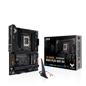 ASUS TUF GAMING B660-PLUS WIFI D4 Intel LGA 1700 ATX Motherboard PCIe 5.0, 3xPCIe 4.0 M.2, Intel 2.5Gb Ethernet, Dp HDMI, USB-C, Aura Sync