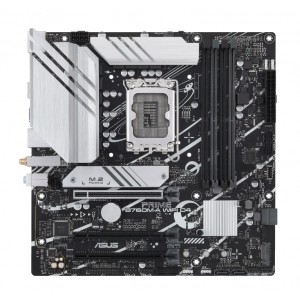 ASUS PRIME B760M-A WIFI D4 Intel LGA1700 mATM Motherboard 128GB,4xDDR4,1 x PCIe 4.0 x16 slot,2 x M.2 slots, 4x SATA,Wi-Fi 6,Realtek 2.5Gb Ethernet