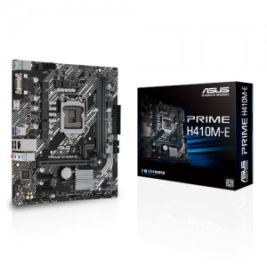 ASUS PRIME H410M-E mATX Motherboard 10th Gen LGA1200 DDR4 2933MHz, 1xM.2 4xSATA, 3xPCIe, HDMI, D-Sub