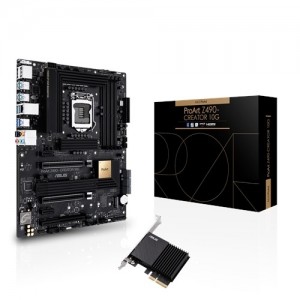 ASUS PROART Z490-CREATOR 10G Intel 10th Gen LGA1200 ATX MB DDR4 4xDIMM, 1xDP 1xHDMI 2xPCIe3.0 4xSATA 2xM.2, ProArt Creator, Thunderbolt Aura Syn