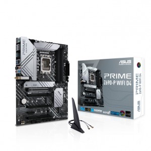 ASUS PRIME Z690-P WIFI D4 Intel LGA 1700 ATX Motherboard DDR4, PCIe 5.0, 3xM.2, HDMI, DP, WiFi 6, 2.5 Gb Etherbet, USB-C Thunderbolt 4, RGB (WIFI6)