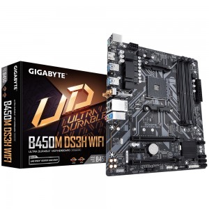 Gigabyte B450M DS3H WIFI  PCIe Gen3 x4 M.2, RGB FUSION 2.0, Intel® Dual Band 802.11ac WIFI