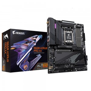 Gigabyte B650 AORUS PRO AX 1.0 AMD AM5 ATX Motherboard 4x DDR5~128GB,3x PCIe x16, 3x M.2, 4x SATA 6, 7x USB 3.2, 1x USB-C, 4x USB 2.0