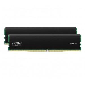 MICRON (CRUCIAL) CP2K16G4DFRA32A Crucial Pro 32GB (2x16GB) DDR4 UDIMM 3200MHz CL22 Black Heat Spreader Support Intel XMP AMD Ryzen Desktop PC Gaming Memory