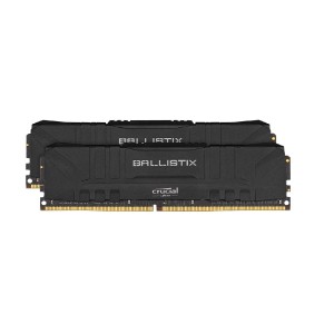 Crucial Ballistix 32GB (2x16GB) DDR4 UDIMM 3200MHz CL16 Black Aluminum Heat Spreader Intel XMP2.0 AMD Ryzen Desktop PC Gaming Memory