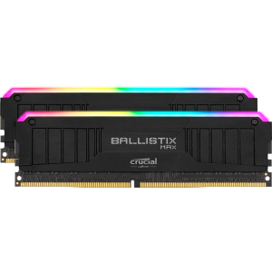 Crucial Ballistix MAX RGB 16GB (2x8GB) DDR4 UDIMM 4000MHz CL18 Black Aluminum Heat Spreader Intel XMP2.0 AMD Ryzen Desktop PC Gaming Memory