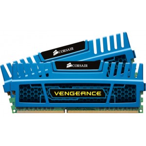Corsair Vengeance 8GB (2x4GB) DDR3 1600MHz C9 Desktop Gaming Memory Blue