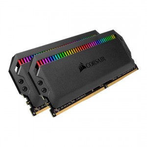 Corsair Dominator Platinum RGB 32GB (2x16GB) DDR4 3600MHz C18 XMP 2.0 Black Desktop PC Gaming Memory ~CMT32GX4M2D3600C18