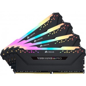 Corsair Vengeance RGB PRO 128GB (4x32GB) DDR4 3600MHz C18 1.35V 288Pin DIMM XMP 2.0 Anodized Aluminum Desktop Gaming Memory