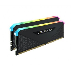 Corsair Vengeance RGB RT 32GB (2x16GB) DDR4 4600MHz C18 18-22-22-42 Black Heatspreader Desktop Gaming Memory for AMD