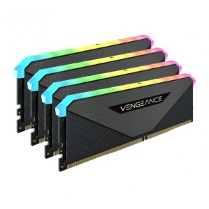 Corsair Vengeance RGB RT 128GB (4x32GB) DDR4 3200MHz C16 16-20-20-38 Black Heatspreader Desktop Gaming Memory for AMD Threadripper