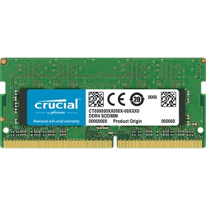 Crucial 16GB (1x16GB) DDR4 SODIMM 2666MHz CL19 1.2V Dual Ranked 2Rx8 Notebook Laptop Memory RAM ~KVR26S19D8/16