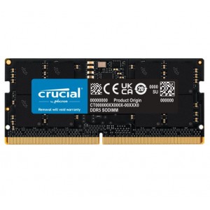 Micron (Crucial) CT48G56C46S5 Crucial 48GB (1x48GB) DDR5 SODIMM 5600MHz CL46 Notebook Laptop Memory