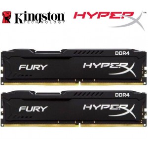 Kingston HyperX Fury 16GB (2x8GB) DDR4 UDIMM 2666MHz CL16 1.2V Unbuffered ValueRAM Double Stick Kit Gaming Desktop PC Memory ~HX426C16FB2K2/16