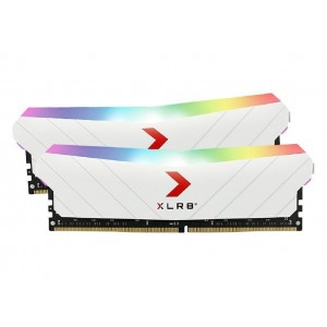 PNY XLR8 16GB (2x8GB) UDIMM 3200Mhz RGB CL16 1.35V White Heat Spreader Gaming Desktop PC Memory