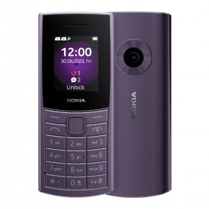 Nokia 1GF018NPF1L01 110 4G 128MB - Arctic Purple *AU STOCK*, 1.8", 48MB/128MB, Dual SIM, 1450mAh, 2 Years Warranty
