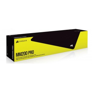 Corsair MM200 PRO Premium Spill-Proof Cloth Gaming Mouse Pad – Heavy XL - 450mm x 400mm surface, Black Surface