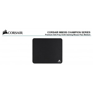 Corsair MM350 Champion Series Medium Anti-Fray Cloth Gaming Mouse Pad. 320 x 270mm 2 Years Warranty