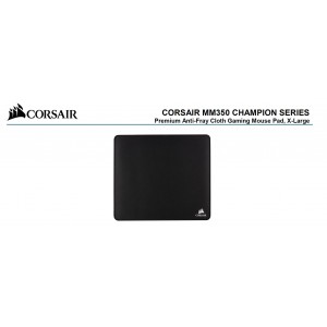 Corsair MM350 Champion Series X-Large Anti-Fray Cloth Gaming Mouse Pad. 450x400mm 2 Years Warranty (LS)
