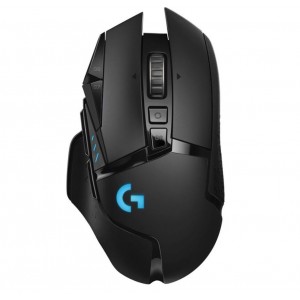 Logitech 910-005569 G502 Lightspeed USB Wireless Gaming Mouse 1ms 16000 DPI Mechanical Button Shifting POWERPLAY RGB Lighting 114g 16g weight