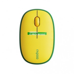 RAPOO Multi-mode wireless Mouse  Bluetooth 3.0, 4.0 and 2.4G Fashionable and portable, removable cover Silent switche 1300 DPI Brazil - world cup