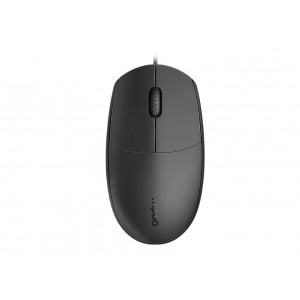 RAPOO N100 Wired USB Optical 1600DPI Mouse Black - No Driver Required/ Designed for Notebook Laptop Desktop PC ~ MOD - N1162
