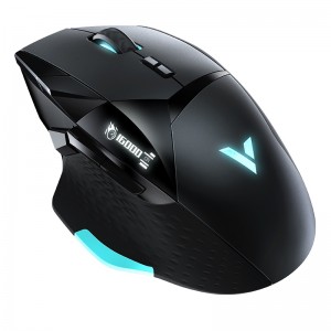 RAPOO VT900 IR Optical Gaming Mouse - 7 Levels Adjustable with up to 16000DPI,  RGB Lighting, Customizable OLED Display, 10 Programmable Buttons (LS)